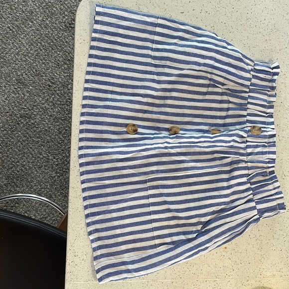 Zaful smocked pinstripe top and skirt duo set. New without tags. Never worn. - Picture 10 of 11